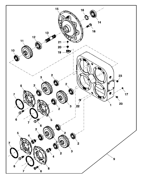 EIXO CAIXA 4 FUROS - YZ102010